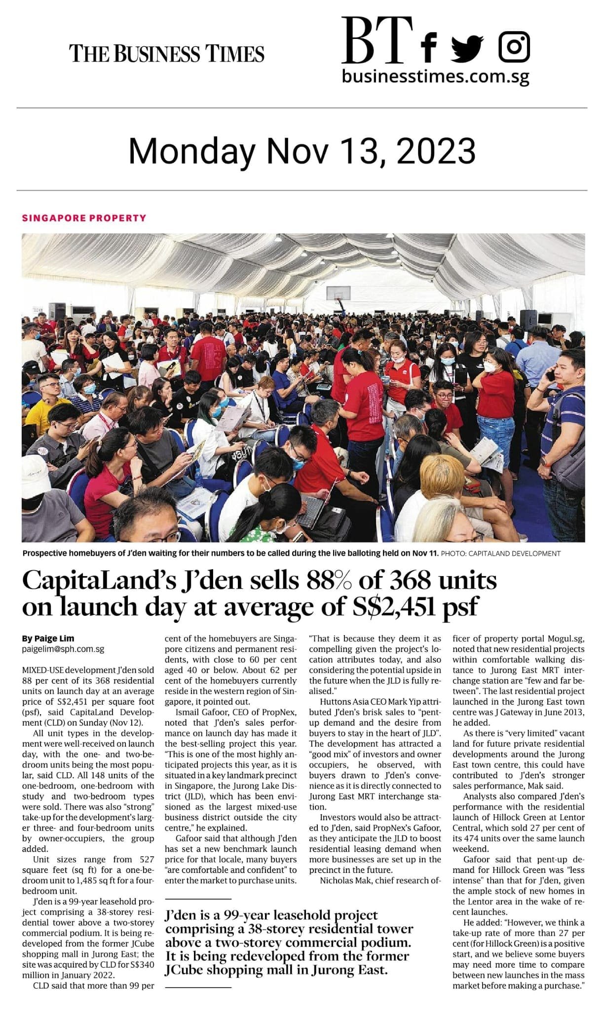 capitaland-jden-sells-88-of-368-units-on-launch-day-at-average-2451psf